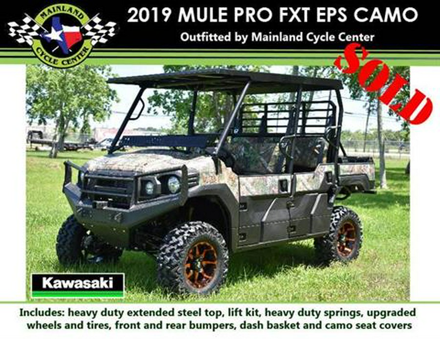 2019 Kawasaki Mule PRO-FXT EPS Camo