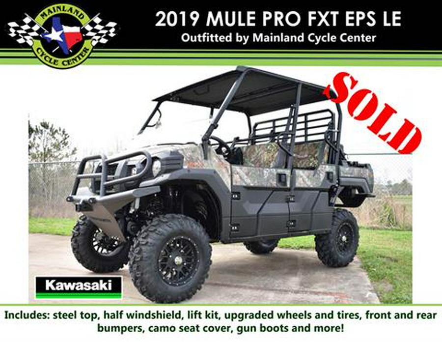 2019 Kawasaki Mule PRO-FXT EPS Camo