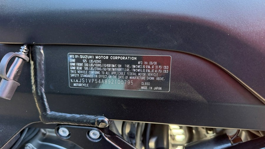 2009 Suzuki V-Strom 650