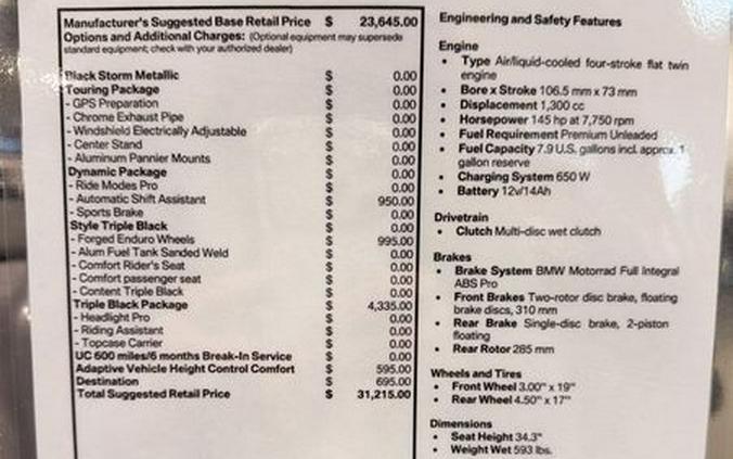 New 2026 BMW R 1300 GS Adventure