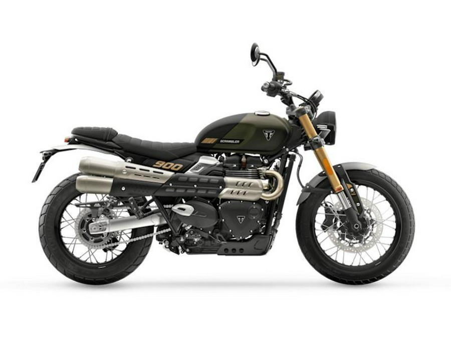 2026 Triumph Scrambler 900 Matt khaki green
