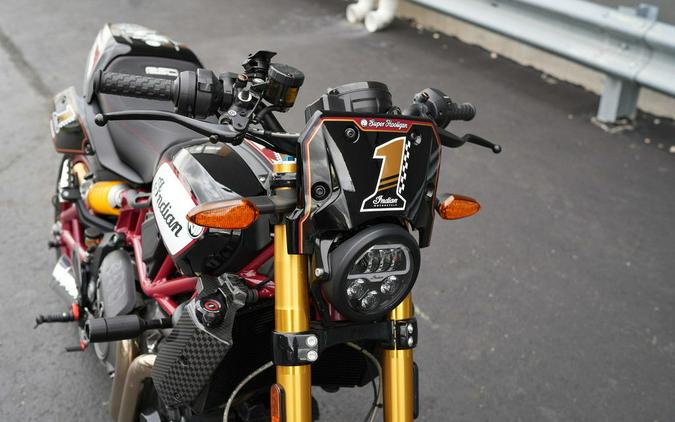 2024 Indian Motorcycle FTR x RSD Super Hooligan Black Metallic with Super Hooligan Graphics