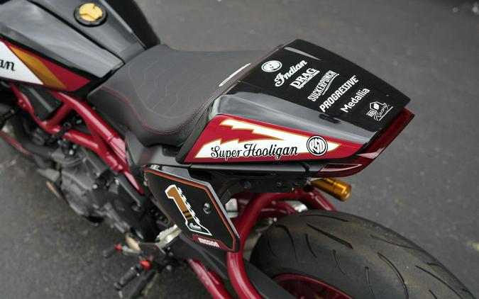 2024 Indian Motorcycle FTR x RSD Super Hooligan Black Metallic with Super Hooligan Graphics