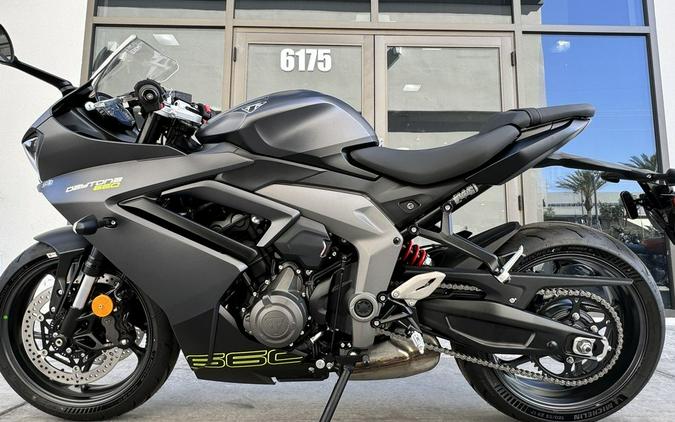 2025 Triumph Daytona 660 Satin Granite/Satin Black