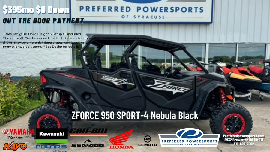 2024 CFMOTO ZFORCE 950 SPORT-4 Nebula Black