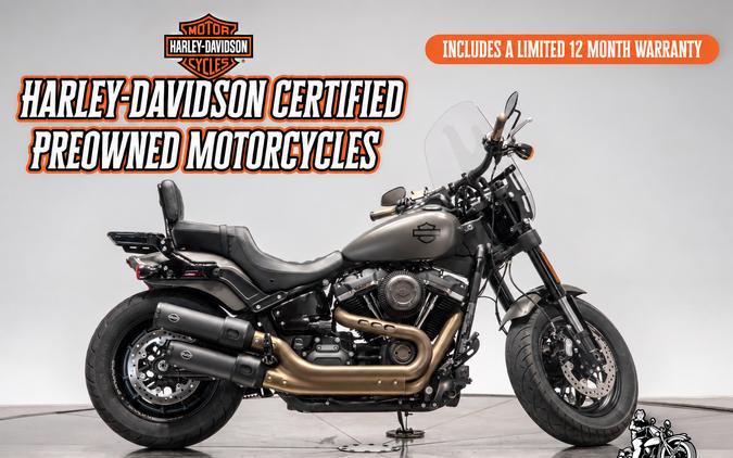 2018 HARLEY-DAVIDSON FXFBS FAT BOB 114 in Industrial Gray Denim with 13,044 miles!