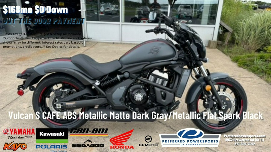 2024 Kawasaki Vulcan S CAFE ABS Metallic Matte Dark Gray/Metallic Flat Spark Black