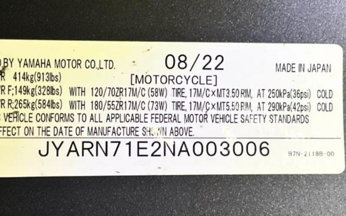 2022 Yamaha MT-09