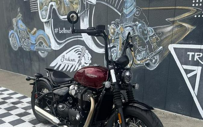 2022 Triumph Bonneville Bobber Cordovan Red
