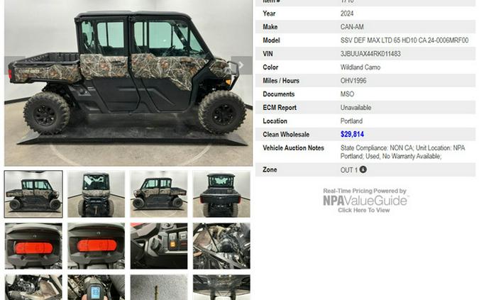 2024 Can-Am Defender MAX Limited HD10