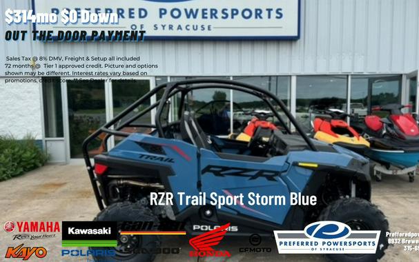 2024 Polaris Industries RZR Trail Sport Storm Blue