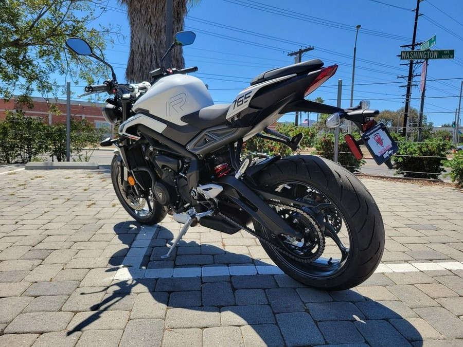 2025 Triumph Street Triple 765 R Pure White