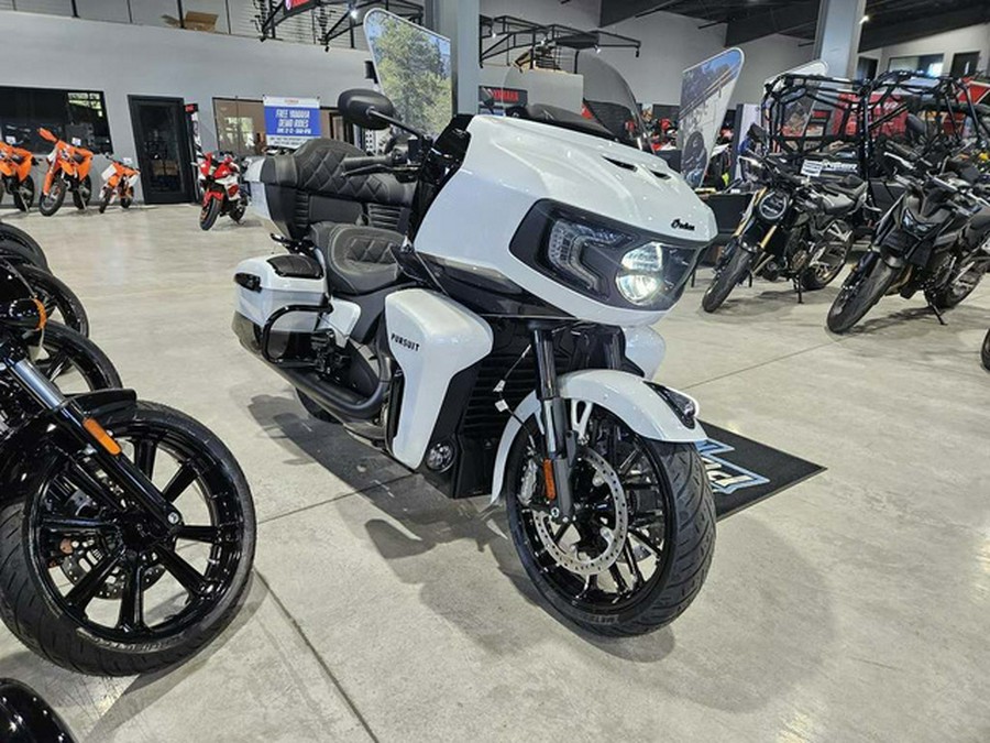 2026 Indian Pursuit Dark Horse 112 w/ PowerBand Audio Ghost White Metallic with Black