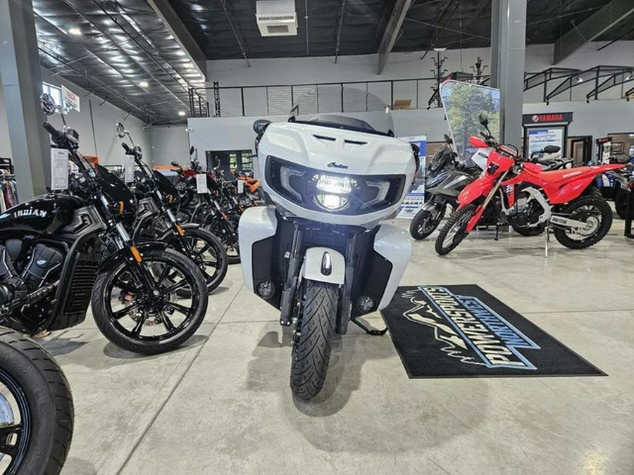 2026 Indian Pursuit Dark Horse 112 w/ PowerBand Audio Ghost White Metallic with Black