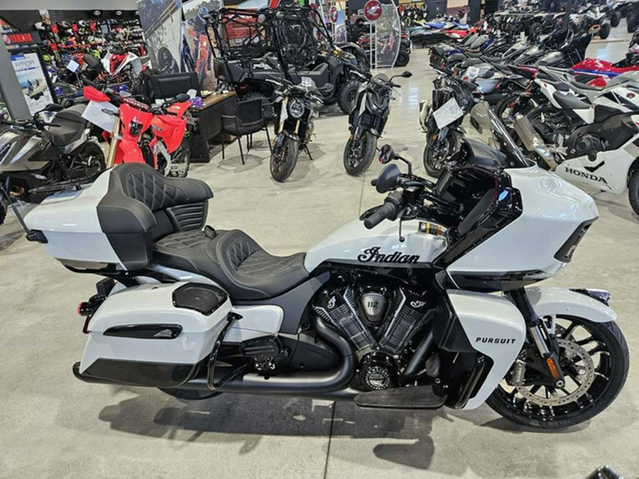 2026 Indian Pursuit Dark Horse 112 w/ PowerBand Audio Ghost White Metallic with Black