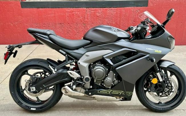 2025 Triumph Daytona 660 Satin Granite/Satin Black