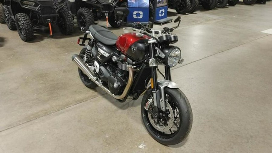 2024 Triumph Speed Twin 1200 Carnival RedStorm Grey