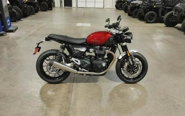 2024 Triumph Speed Twin 1200 Carnival RedStorm Grey