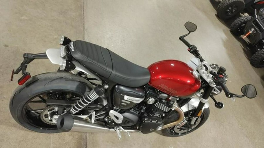 2024 Triumph Speed Twin 1200 Carnival RedStorm Grey