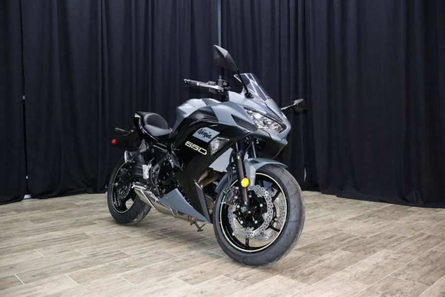 2024 Kawasaki Ninja 650 Metallic Matte Dark GrayMetallic Spark