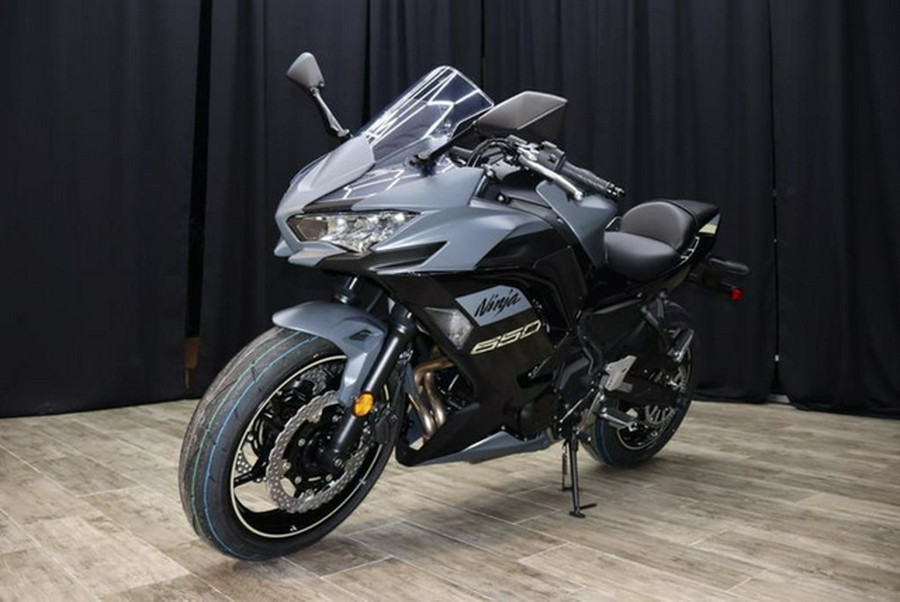 2024 Kawasaki Ninja 650 Metallic Matte Dark GrayMetallic Spark