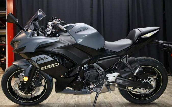 2024 Kawasaki Ninja 650 Metallic Matte Dark GrayMetallic Spark