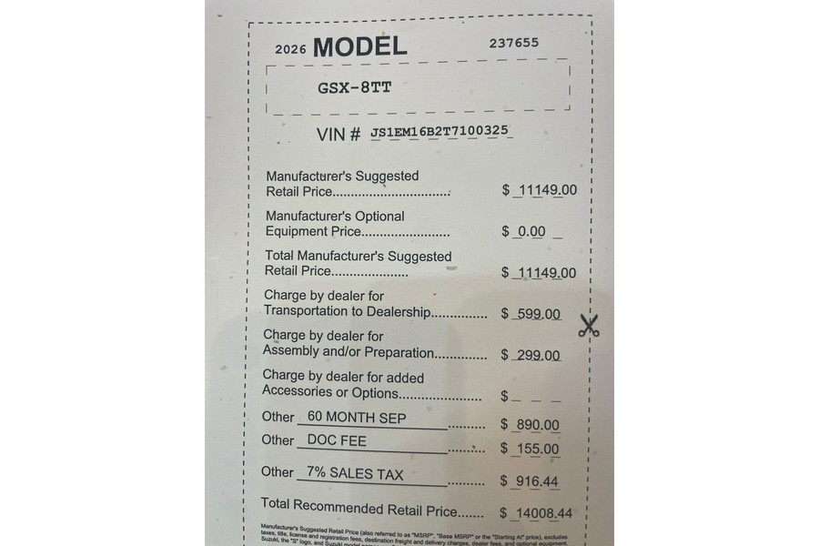 2026 Suzuki GSX8TT