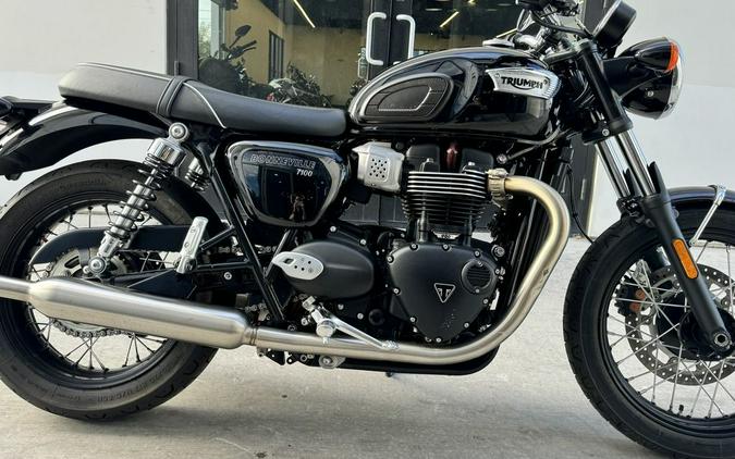 2022 Triumph Bonneville T100 Jet Black