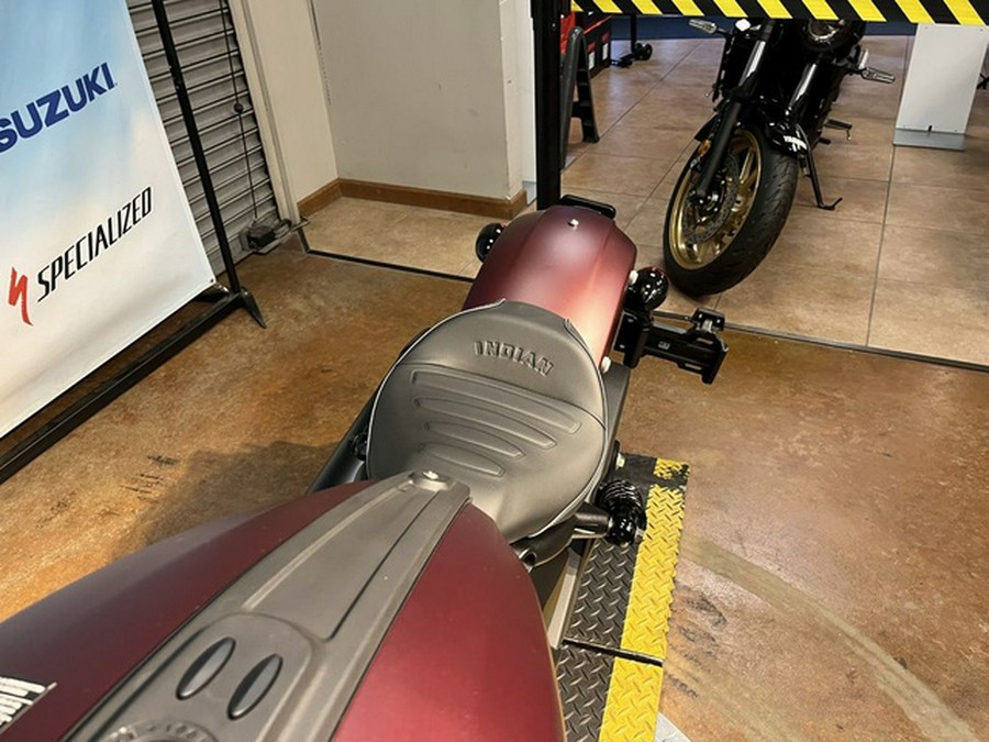 2026 Indian Scout Bobber Maroon Metallic Smoke