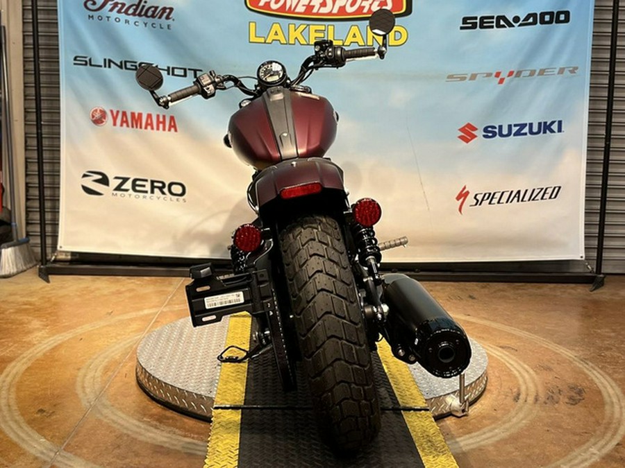 2026 Indian Scout Bobber Maroon Metallic Smoke