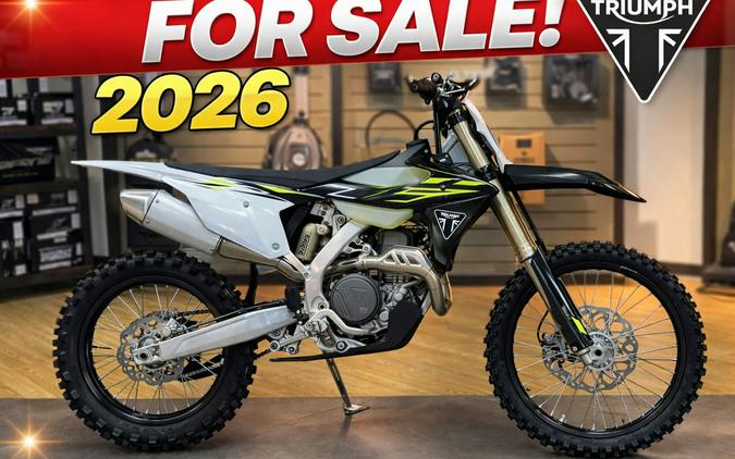 2026 Triumph TF 450-C Jet black/ Pure white