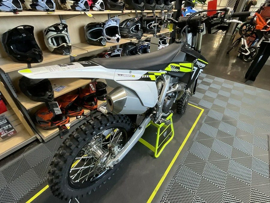 2025 Triumph TF 250-X Jet Black/Pure White