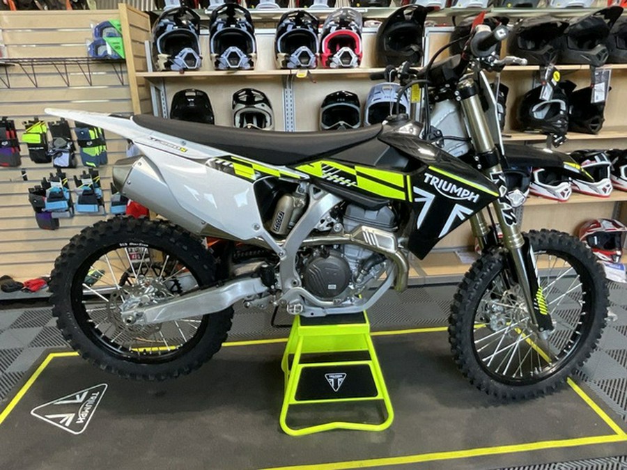 2025 Triumph TF 250-X Jet Black/Pure White