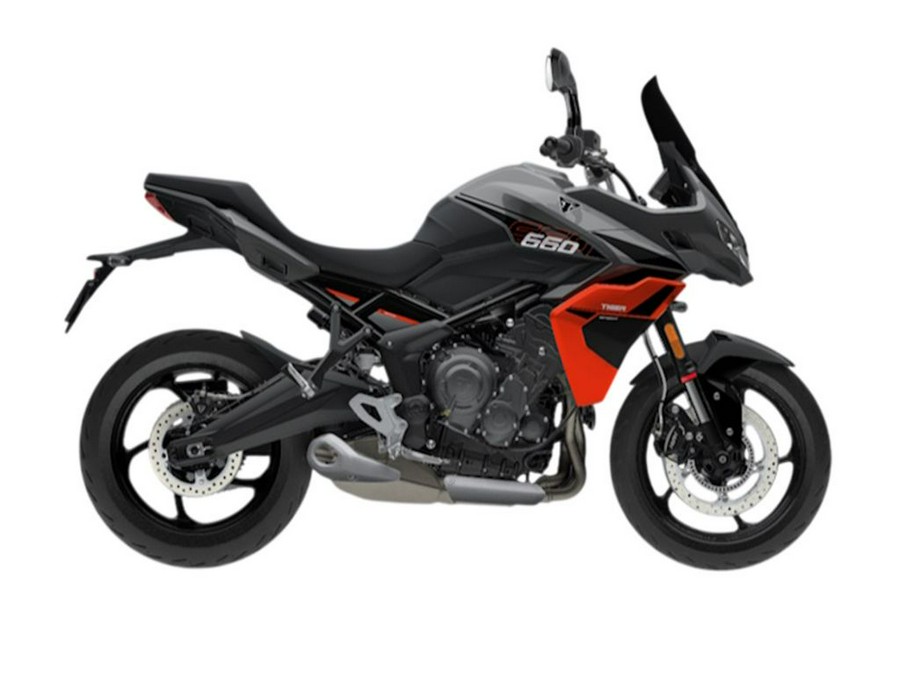 2026 Triumph Tiger Sport 660 Silver ice / Intense orange