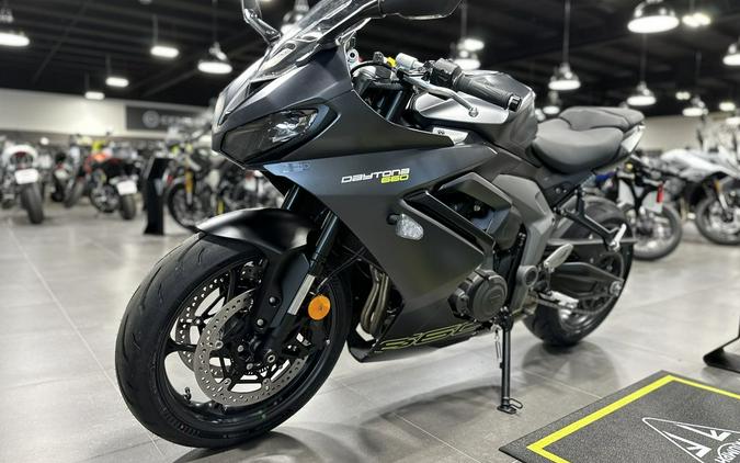 2025 Triumph Daytona 660 Satin Granite/Satin Black