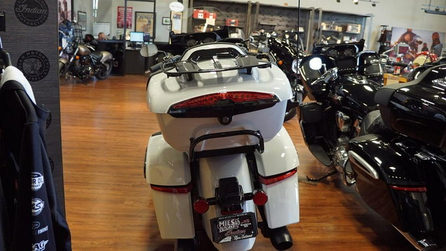 2025 Indian Motorcycle® Pursuit® Dark Horse® 112 w/PowerBand Audio Ghost White Metallic Crystal wit