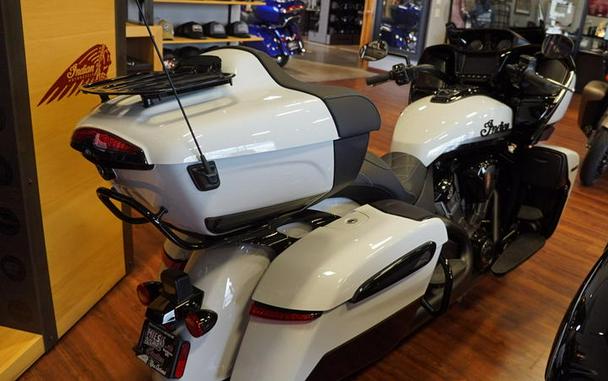 2025 Indian Motorcycle® Pursuit® Dark Horse® 112 w/PowerBand Audio Ghost White Metallic Crystal wit