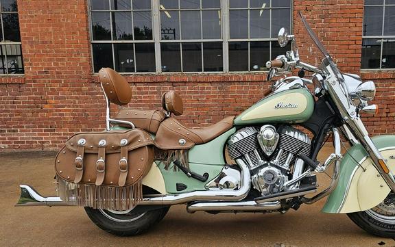 2017 Indian Motorcycle® Chief® Vintage Willow Green Over Ivory Cream