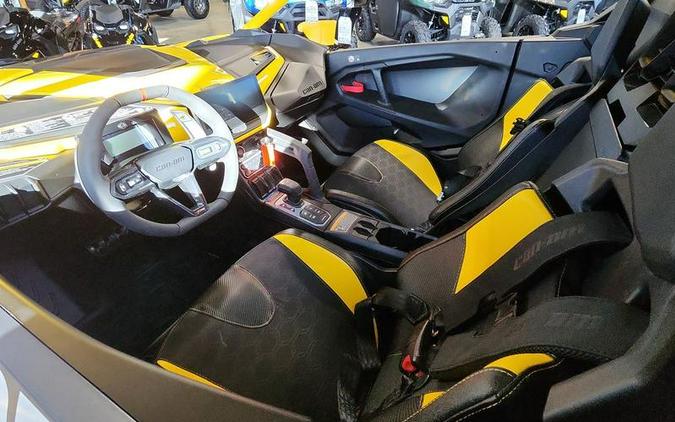 2024 Can-Am® Maverick R X RS with Smart-Shox Carbon Black & Neo Yellow