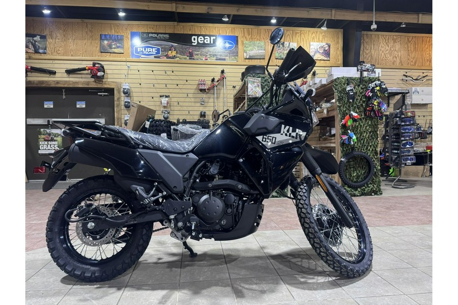 2026 Kawasaki KLR® 650 S Base (DUAL) - Metallic Spark Black