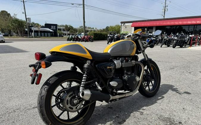 2017 Triumph Street Cup Racing Yellow/Silver Ice