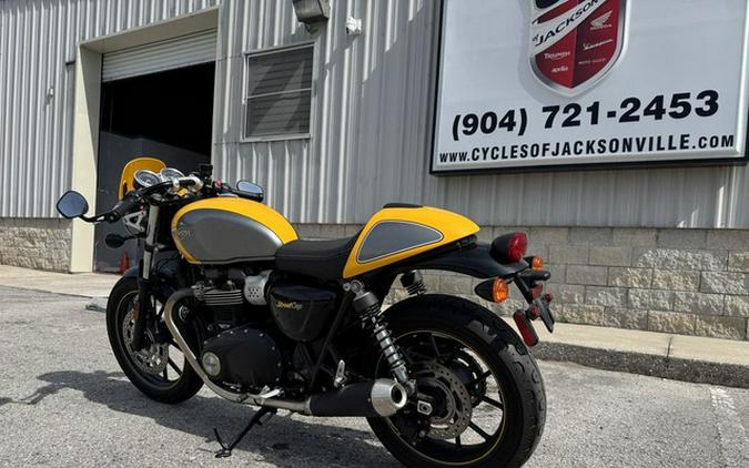 2017 Triumph Street Cup Racing Yellow/Silver Ice