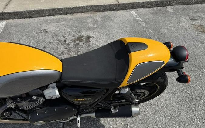 2017 Triumph Street Cup Racing Yellow/Silver Ice