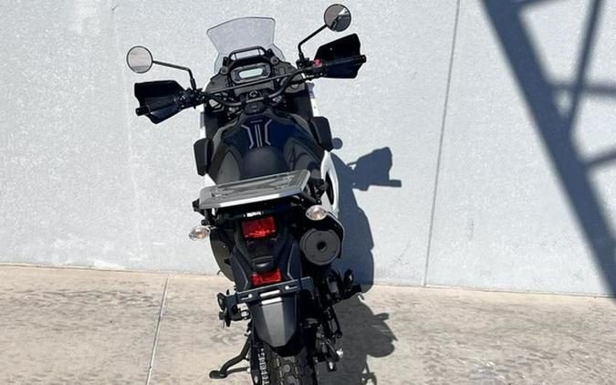 2025 Kawasaki KLR 650 Pearl Crystal WhiteMetallic Carbon Gray