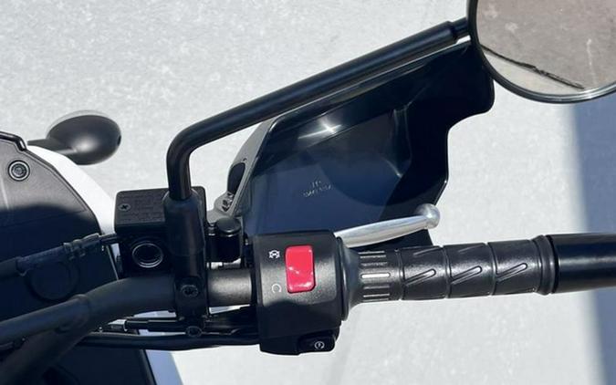 2025 Kawasaki KLR 650 Pearl Crystal WhiteMetallic Carbon Gray