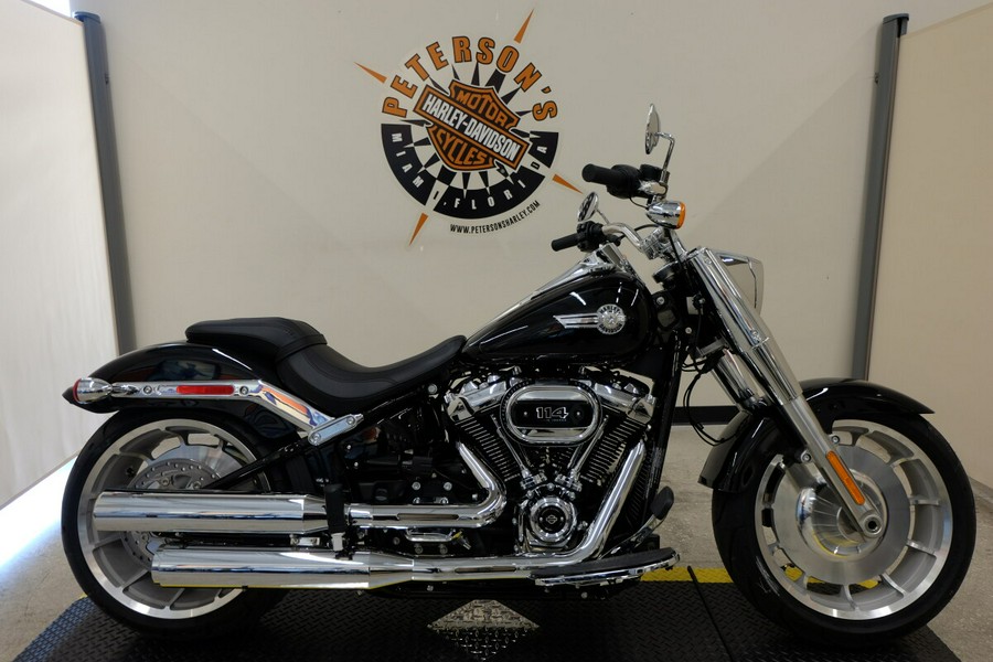 2024 FLFBS Fat Boy - In Vivid Black With Pinstripe