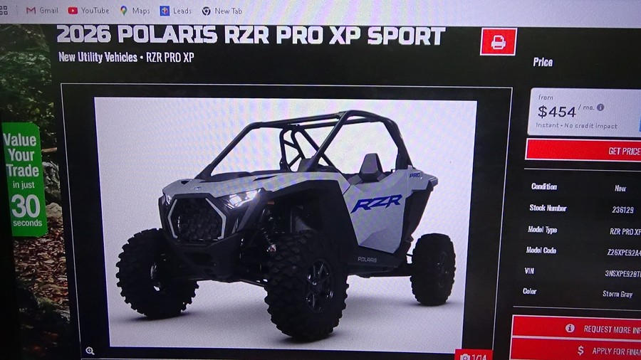 2026 Polaris RZR PRO XP Sport