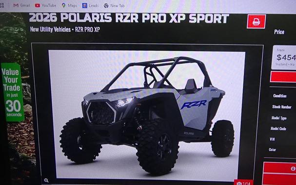 2026 Polaris RZR PRO XP Sport