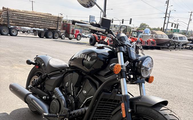2026 Indian Motorcycle Indian Scout Sixty Bobber Black Metallic - 35143