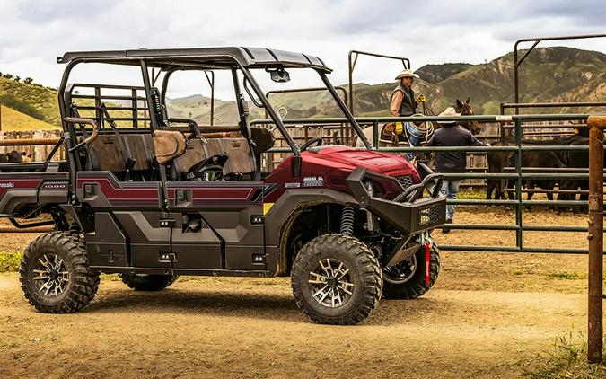 2027 Kawasaki Mule Pro-FXT 1000 Platinum Ranch Edition Metallic Deep Red - 111305